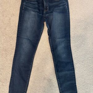 American Eagle Blue Jeggings with Classic Denim Look